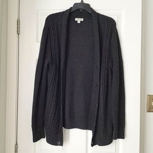 Charcoal Grey Button Up Cardigan